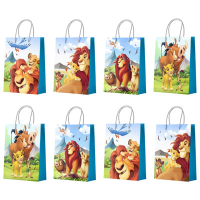 Lion King Party Favor Bags - 16 Pcs Lion King Themed Gift Bags for Birthday Party Supplies