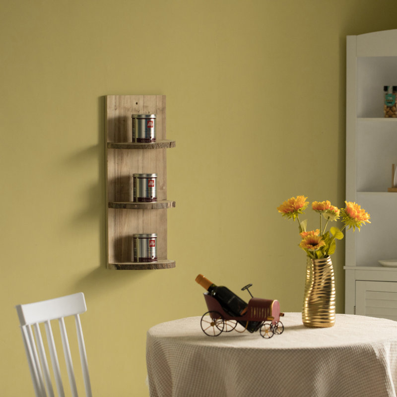 Benko 3 Piece Solid Wood Tiered Shelf