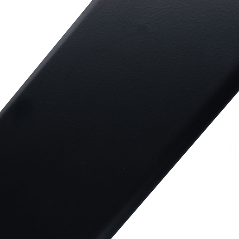 Battiscopa 18" x 3" Ceramic Bullnose Tile Trim, Matte Black