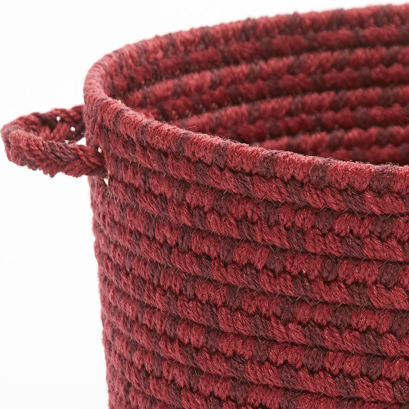Panier en tissu Bar Harbor, H 8 po x l 10 po x P 10 po, 23 pintes, Rouge