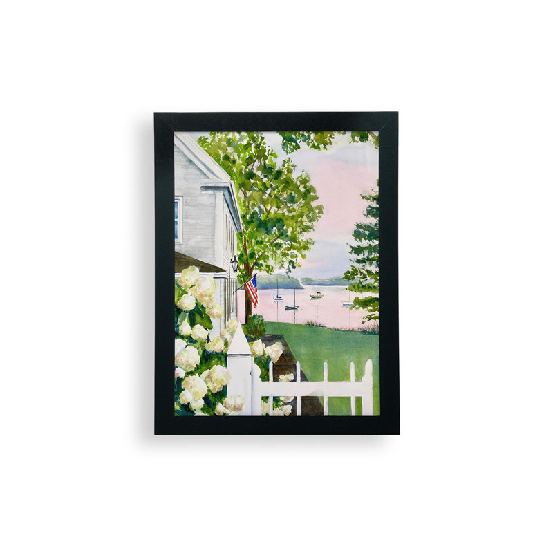 Laura Trevey, New England Hydrangea, affiche encadrée, H 12 po x l 9 po