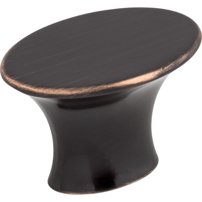 Edgewater 1 5/16" Length Oval Knob, Tuscan Bronze, 1 5/16" Length