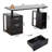 57.48'' Wide Height Adjustable Electric Standing Desk with Storage-129506466