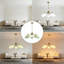 Lustre de style Mid-Century moderne avec globes en verre vert et finition laiton brossé, luminaire suspendu Spoutnik réglable à 5 lumières pour la salle à manger, la chambre à coucher ou le salon