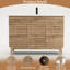 Ensemble de vanité Marilyse 48 po à lavabo simple en bois avec comptoir en résine, robinet, assemblage requis-250702347
