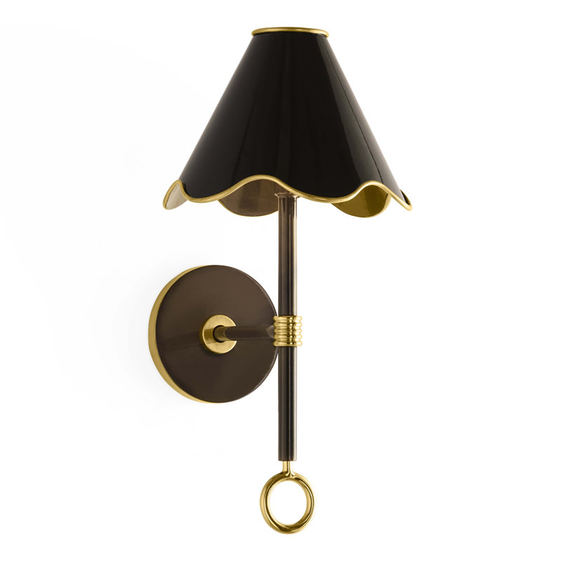 Ripple Rechargeable LED Sconce, Black, Matte Black