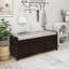 Banc de rangement avec 3 portes en forme de volet, banc à chaussures avec coussin amovible et espace de rangement caché -123952249