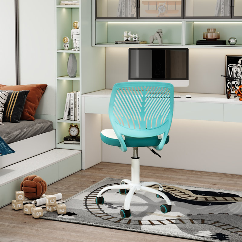 Kenjanae 360° Swivel Ergonomic Task Chair for Home, Office, Dark Green