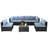 6 - Person Outdoor Seating Group with Cushions-798003117-798003122