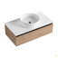 Meuble-lavabo mural 36 po avec lavabo en céramique et 1 tiroir à fermeture en douceur (emballage KD)-126528637