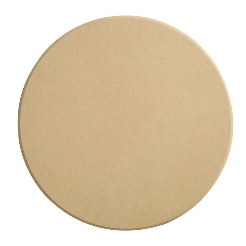 Beige 16-Inch Cordierite Round Pizza Stone