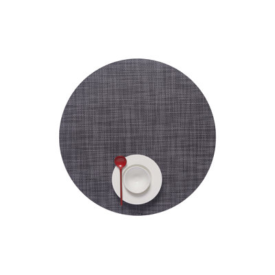 Vinyl No Pattern And Not Solid Colour Round Placemat