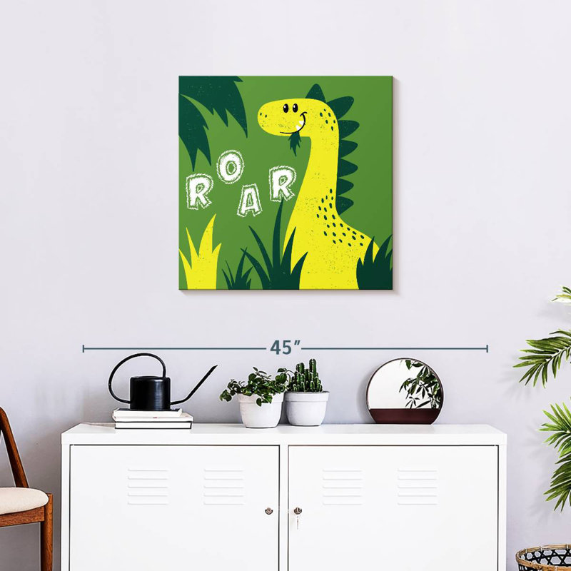 Ashelle, mignon dinosaure rugissant, H 24 po x l 24 po
