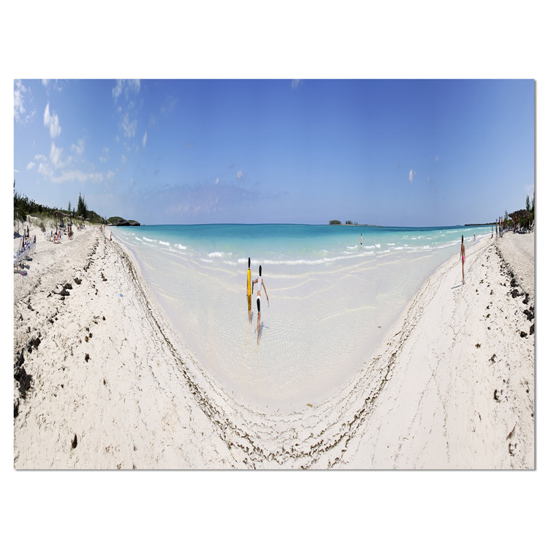 «Cayo Coco Tropical Beach Panorama», reproduction de photo sur toile tendue encadrée, H 30 po x l 40 po x P 1 po