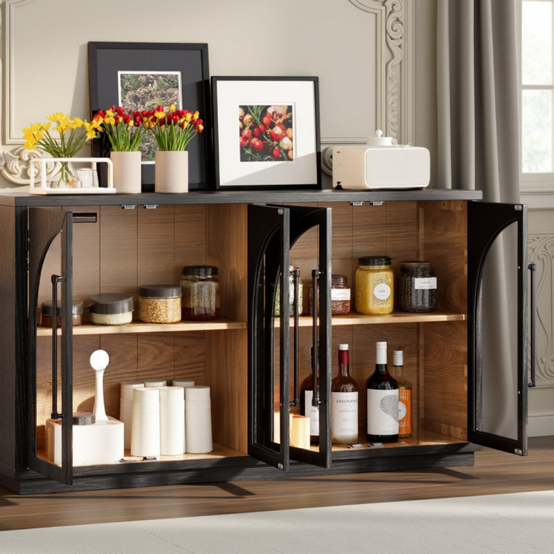 60.03" Sideboard, Black