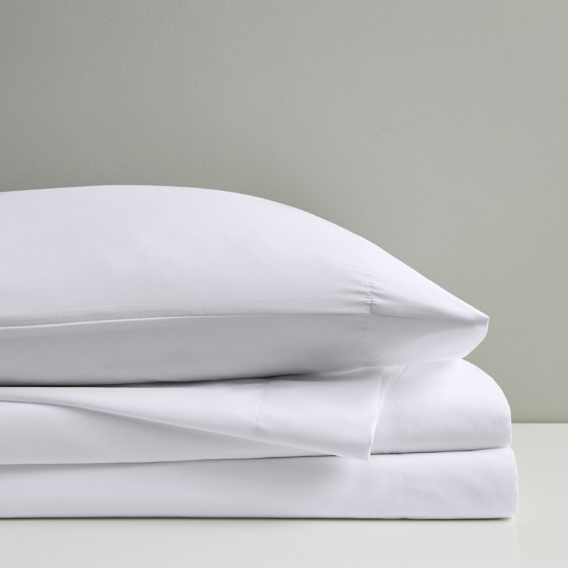 Smart All Season Microfiber Sheet Set, King, White