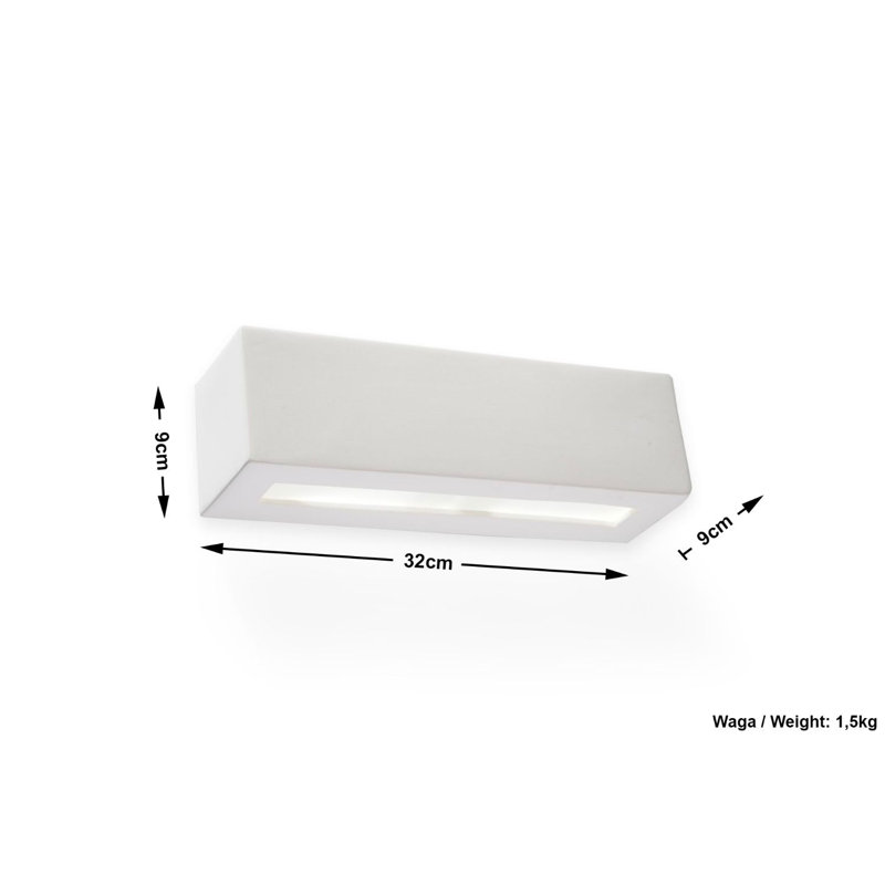 Anberlyn Ceramic Flush Mounted Sconce