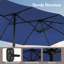 Parasol de patio à double face de 15 pi avec lumières DEL solaires, base robuste et sacs de sable inclus-1258735729
