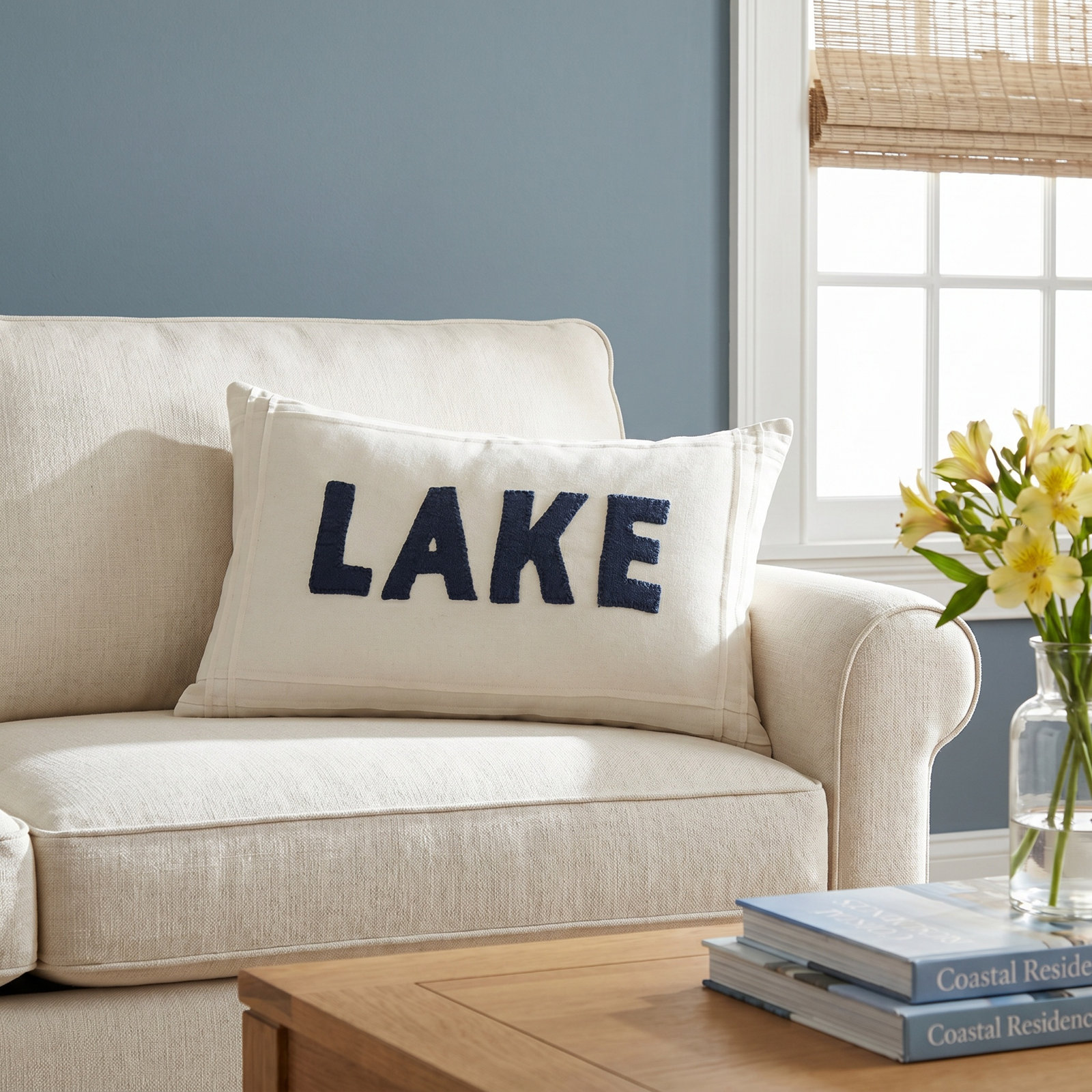 Gaisa 24" x 16" Linen Throw Pillow