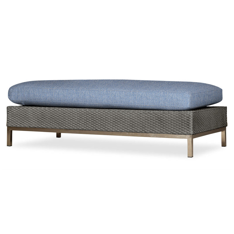 Elements Outdoor Ottoman, Demo Skyway, Pewter