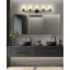 Meuble-lavabo 5 lumières noir mat Andree-128495626-123222924-128495625