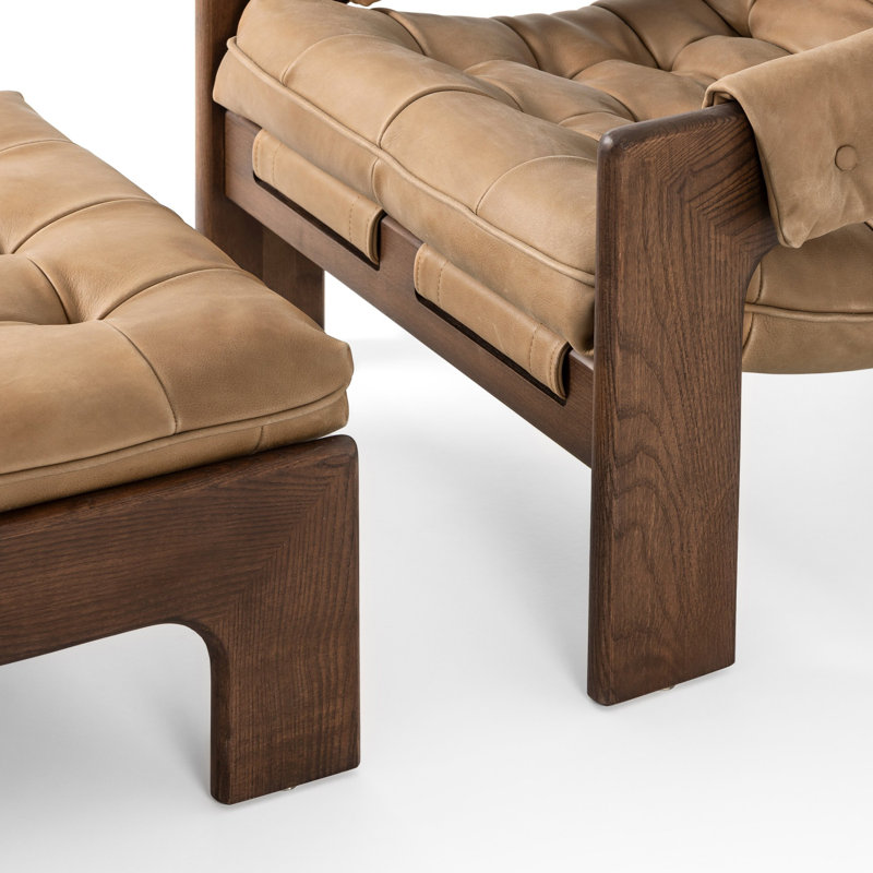 Halston Chair with Ottoman, Palermo Drift
