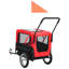 Chariot pour chien pliable 2-en-1 pour vélo-50033676