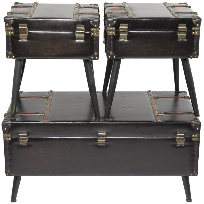 Ensemble de coffre d'appoint 3 pièces Xareny