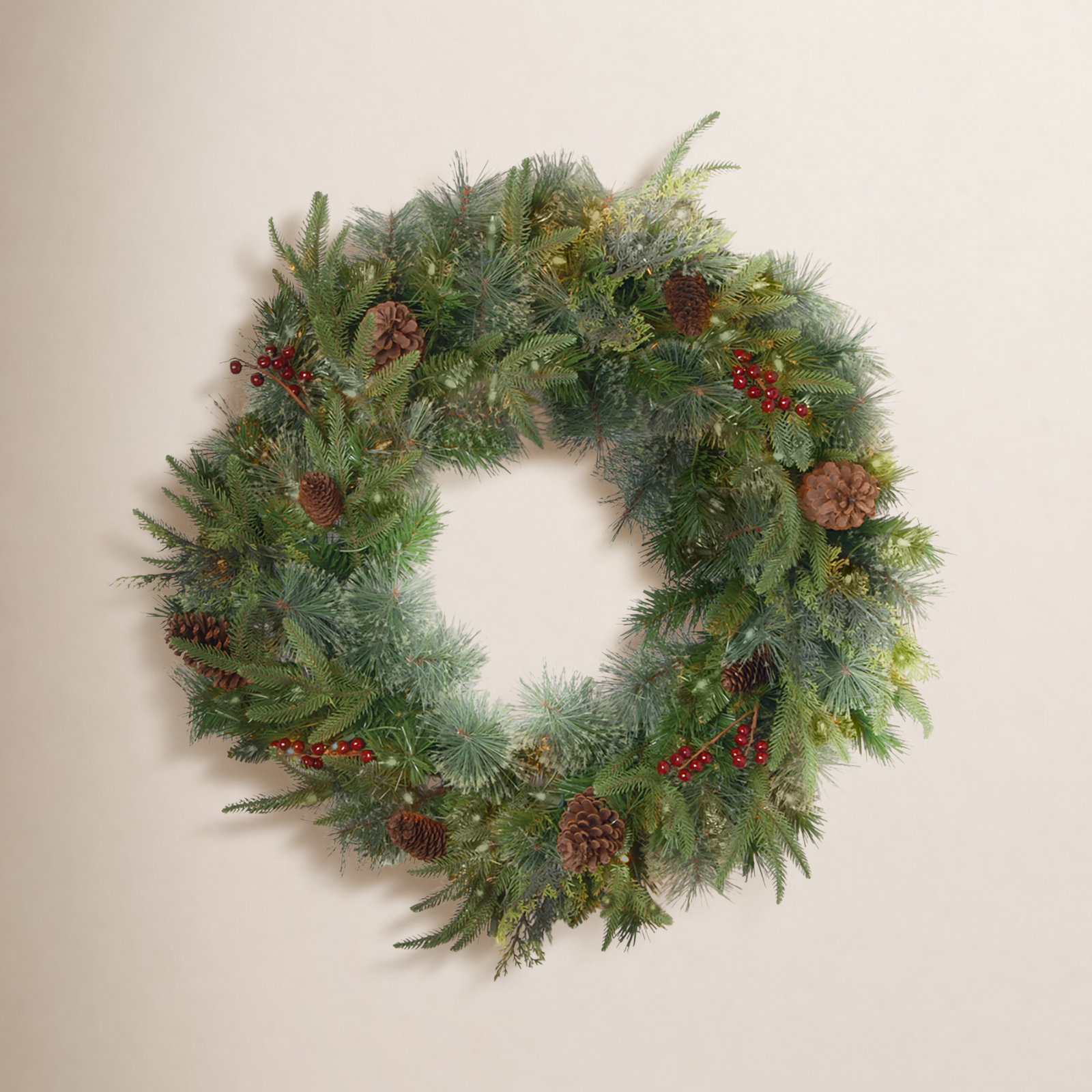 The Holiday Aisle® Colonial Wreath with Lights, 30"