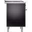 Cuisinière à double combustible ILVE Nostalgie II Series 36 po avec 6 brûleurs scellés et plaque de cuisson (gaz naturel, porte vitrée)-98168239-124968149