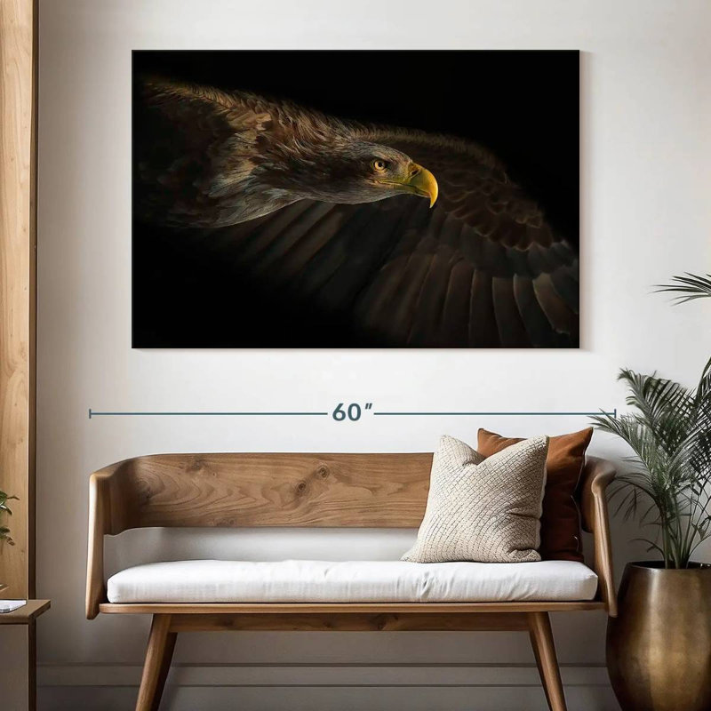 Eager Eagle, 34" H x 51" W
