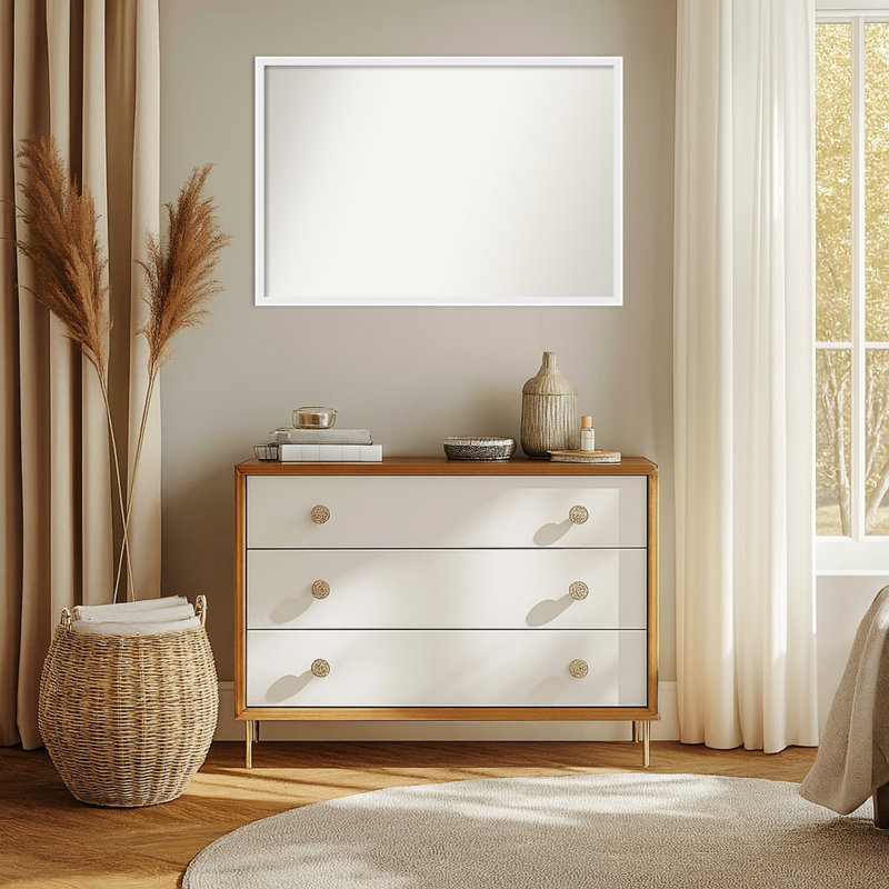 Miroir mural Incline, 25,5 po x 37,5 po, Blanc