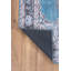 Tapis décoratif bleu à motif tissé rétro-1785878608