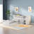 Low L-shaped Bunk Bed With Storage-1106835015