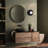 Payton 1 Light Vanity Matte Black Wall Light With Opal Glass Shade-949779776