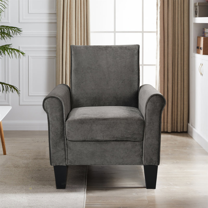Largeur de 30 po Ghenadi, Velours gris anthracite