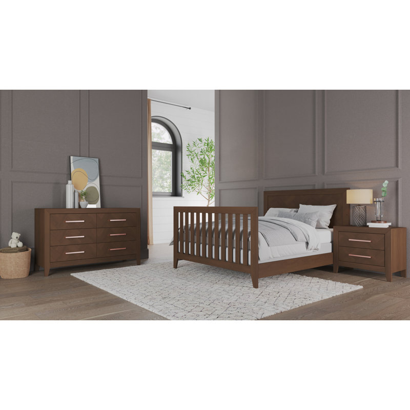 Kieran 2-Drawer Nightstand, Toasted Chestnut
