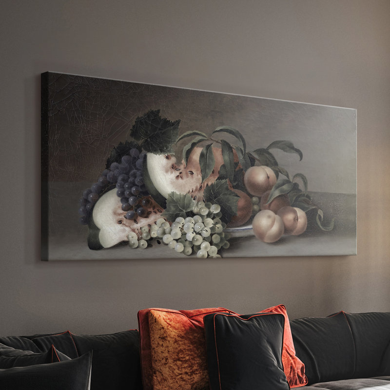 Botanical Series-CDXLVI- Toile tendue avec châssis - Prêt à accrocher, H 24 po x l 48 po