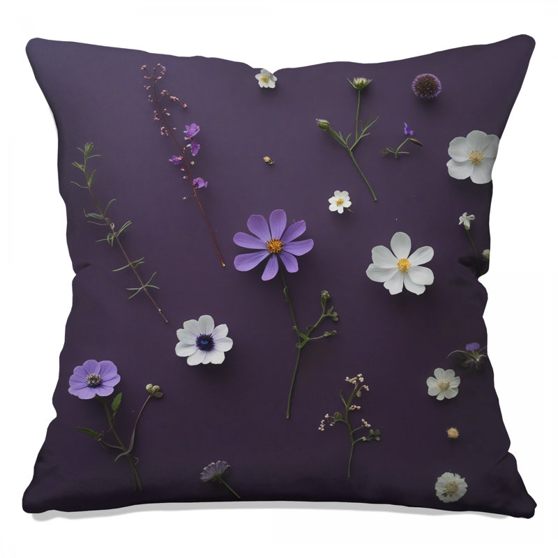 Coussins décoratifs mauves, 16 x 16 inches