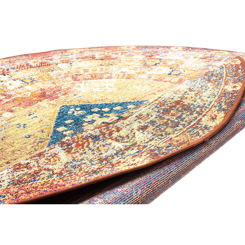 Round Oriental Area Rug, Round 100cm