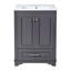 Meuble-lavabo 24 po avec lavabo en céramique-464544498