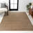 Twyla Classic Solid Low-Pile Machine-Washable Brown Rug-928999710