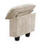 Ensemble de canapé modulaire luxueux 6 pièces - Revêtement en chenille taupe moelleux et structure en contreplaqué durable pour le salon