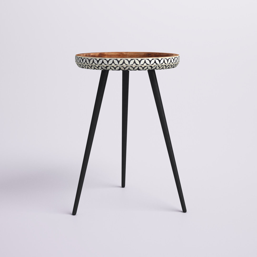 Araujo Solid Wood Tray Top End Table Mistana™