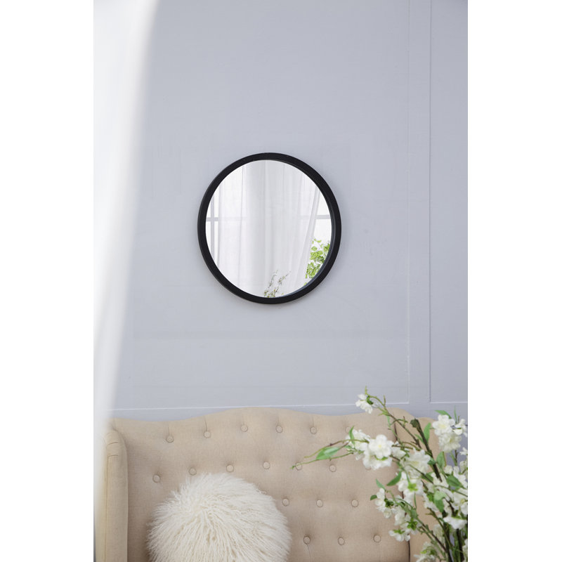 Miroir mural 20 "x 20", Noir
