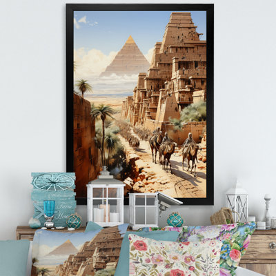Langenfeld égyptien Pharaons voyage encadré sur toile