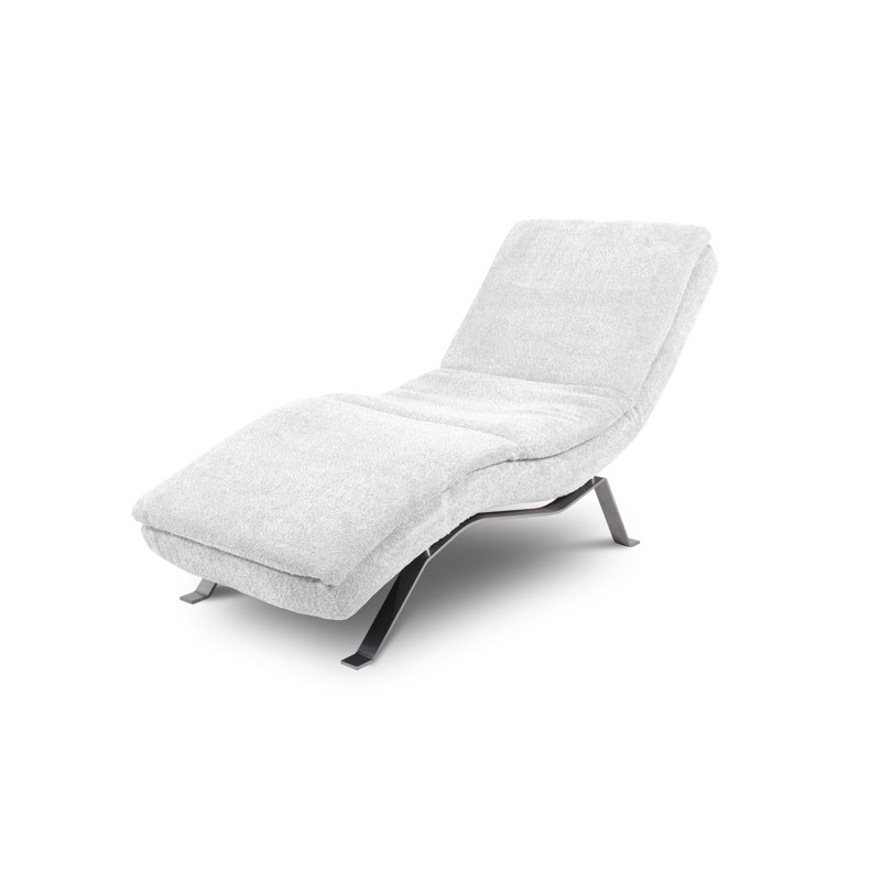 Upholstered Chaise Lounge, Light grey