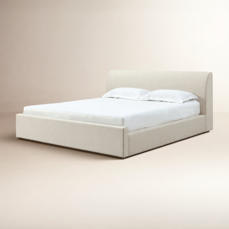 Upholstered Panel Bed, King