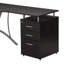 Bureau d'ordinateur moderne en L avec classeur et rangement Techno Mobile