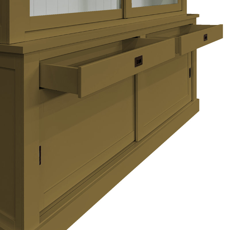 Antione Display Cabinet, Green/Brown 